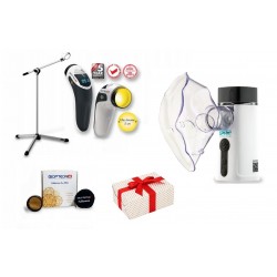 Lampa Bioptron MedAll z filtrem fulerenowym + statyw + Nebulizator siateczkowym Zepter