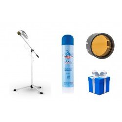 Lampa Bioptron MedAll z filtrem fulerenowym + statyw PAG-960-SET z prezentem Zepter