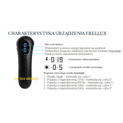 Frellux Zepter - Elektroakupunkter + światło czerwone (640±30 nm) + Filtr Fulerenowy hyperlight
