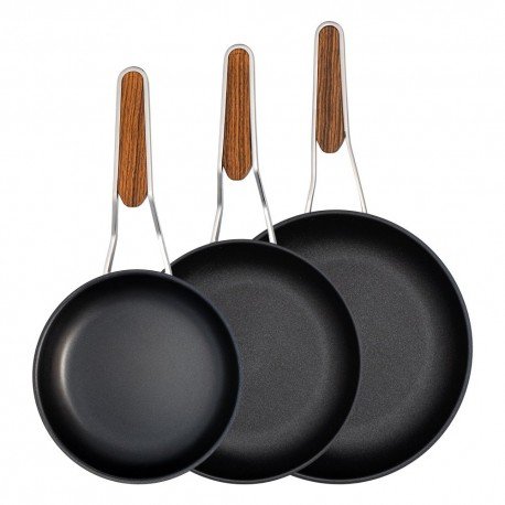 Zestaw trzech Patelni ZEST Zepter średnica 20, 20, 28 cm bez pokrywki