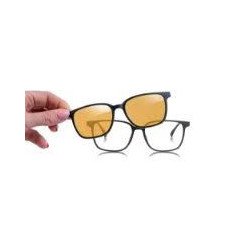 Oprawki z nakładkami Clips, HALO BLACK – Indoor/Outdoor – Unisex